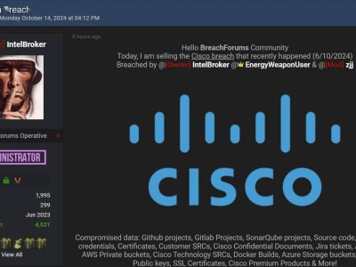 黑客販賣“思科機(jī)密文件”？網(wǎng)絡(luò)信息安全再響警鐘！