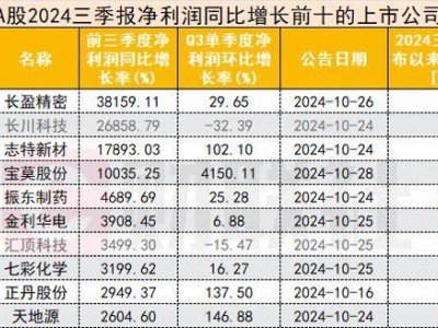 A股三季報透視：績優(yōu)股領(lǐng)跑，哪些板塊蘊藏新機遇？