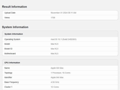 蘋果新款MacBook Pro性能曝光：M4 Max芯片除GPU外全面碾壓M2 Ultra！