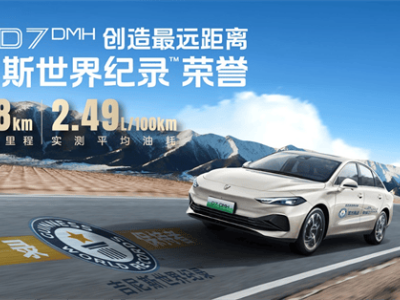 榮威D7 DMH榮耀奪冠：2208km超長(zhǎng)續(xù)航力壓群雄，刷新吉尼斯世界紀(jì)錄！