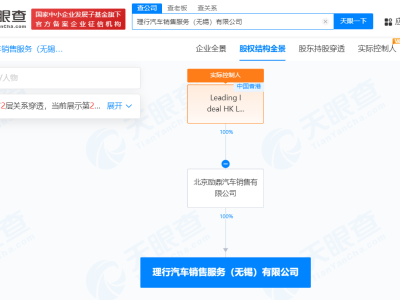 理想汽車布局無錫：新設(shè)銷售服務(wù)公司，注冊(cè)資本100萬