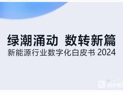 新能源行業(yè)2024：數(shù)字化轉(zhuǎn)型新路徑與機(jī)遇挑戰(zhàn)并存