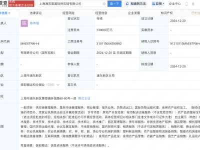 上海海吉星國際供應鏈公司正式成立，上海建工、農(nóng)產(chǎn)品等巨頭聯(lián)手，注冊資本高達13億