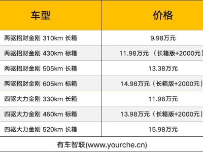 雷達(dá)金剛純電皮卡上市，商乘兩用新選擇，售價(jià)9.98萬(wàn)元起