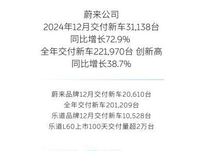 蔚來年銷突破22萬，2025年目標(biāo)翻倍，多品牌戰(zhàn)略能否助力實(shí)現(xiàn)？