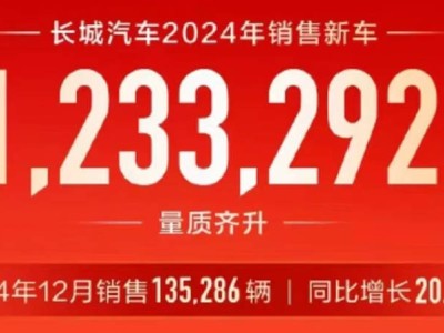 長城汽車2024年銷123萬，坦克亮眼歐拉弱，新能源轉(zhuǎn)型路何在？