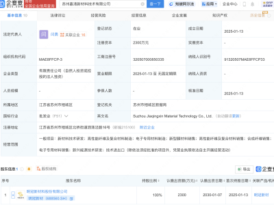明冠新材全資控股，蘇州嘉清新材料技術(shù)有限公司正式亮相！