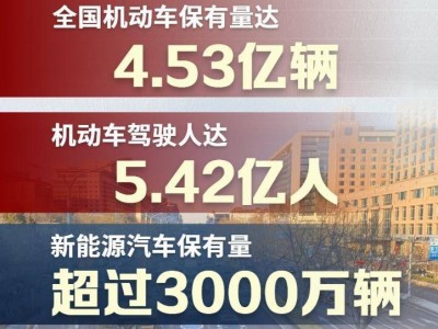 2024年全國機動車數(shù)據(jù)出爐：新能源汽車保有量破3000萬，增長迅猛！