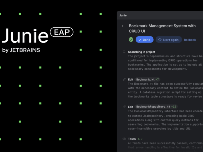 JetBrains新推AI編程助手Junie，助力開發(fā)者高效編程