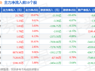 出海龍頭板塊2月6日上揚(yáng)1.56%，比亞迪領(lǐng)航，資金流顯露主力積極布局