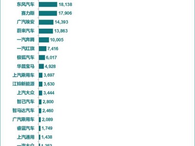 2025年1月新能源車企銷量榜出爐：比亞迪領跑，特斯拉中國位居第四