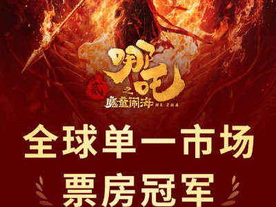 《哪吒之魔童鬧?！菲狈科?7億，問鼎全球影史單一市場票房冠軍！