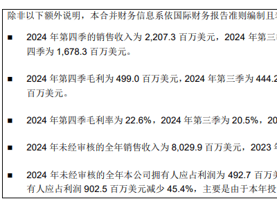 中芯國際2024業(yè)績亮眼，2025展望樂觀：AI高速成長，汽車本土切換加速